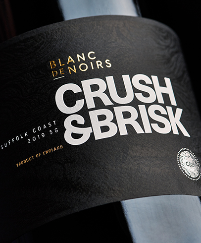 Crush & Brisk Wine Bottle Label